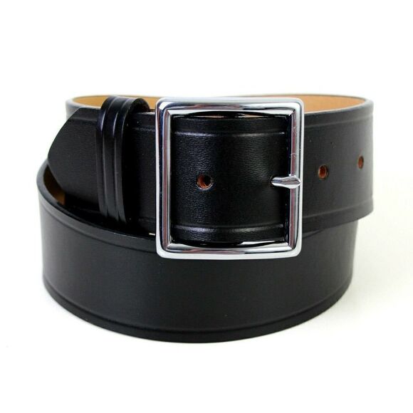 NEW DUTYMAN 1611 BLACK GENUINE LEATHER RMVBL BUCKLE SECURITY POLICE BELT 28 (14D - Picture 6 of 9